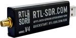 V4 R828D RTL2832U 1PPM TCXO SMA Software Defined Radio (Dongle Only) Black 