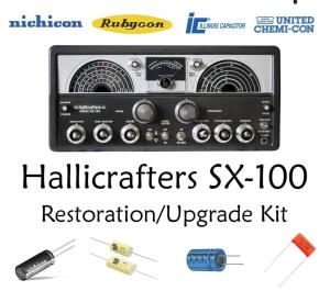 Hallicrafters SX100 radio Restoration kit repair upgrade recap capacitor rebuild