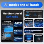 RS-998 Wolf SDR 100W HF+UV All Mode Transceiver Mobile Radio+Antenna Tuner