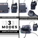 BTECH AMP-U25 Amplifier | 20-40W Power Boost for UHF (400-480MHz) | Compatible with Handheld Radios | Amplifies Analog and Digital Modes | Ideal for Mobile, Field, & Home Use