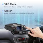 Retevis RT95 Dual Band Mobile Radio, Long Range Ham Radio with Antenna, 180 Degree Rotatable LCD Display, Mic Gain, Chirp, DTMF, 2m 70cm Mini Mobile Transceiver for RV Camping