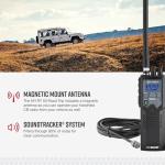 Cobra HHRT50 Road Trip CB Radio - 2-Way Handheld Emergency Radio with Access to Full 40 Channels & NOAA Alerts, Rooftop Magnet Mount Antenna and Omni-Directional Microphone, Black, 6.3" x 2" x 1.75"