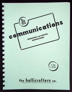 Hallicrafters S-40B S-40BU Communications Receiver Manual