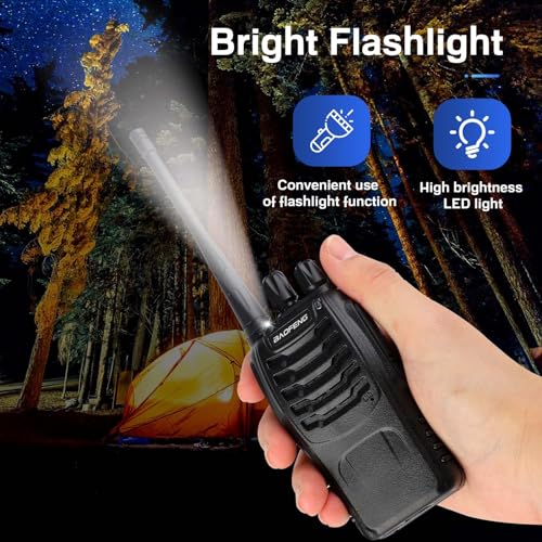 Baofeng 888S Walkie Talkies with Earpieces, Long Range