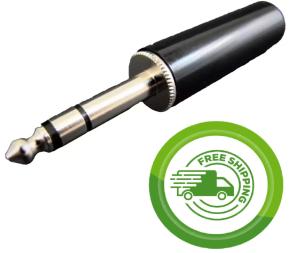 3/16 .206" Microphone Plug Connector for Aviation Mic Drake Collins Radio 524WT