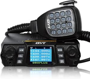 KT-980Plus Mobile Radio 50W Dual Band Car Walkie Talkie 75W High Power Transceiver VHF/UHF 144-148/420-450MHz Two Way Radio