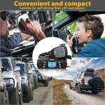 KT-980Plus Mobile Radio 50W Dual Band Car Walkie Talkie 75W High Power Transceiver VHF/UHF 144-148/420-450MHz Two Way Radio