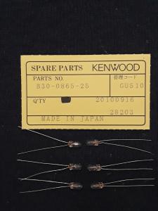 Kenwood TM-741A, TM-742A Incandescent Display Bulbs 6.3 Volt - Lot of 6 Bulbs