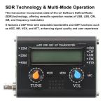 5W usDX SDR QRP Transceiver QCX-SSB to SSB 3-Band All Mode High Frequency Transceiver with Handheld Microphone
