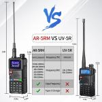 Radio 5RM Ham Radio10W Long Range Handheld AR-5RM Two Way Radio NOAA Weather Rec