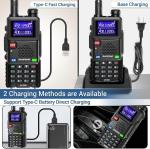Radio 5RM Ham Radio10W Long Range Handheld AR-5RM Two Way Radio NOAA Weather Rec