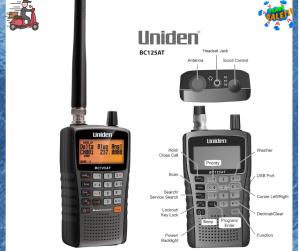 Handheld Military Radio Scanner Civil And Military Aircraft Bands Police Fire 