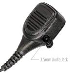 Arrowmax IP56 Waterproof Standard Size Shoulder Speaker Microphone Compatible with Motorola CP200D CP100D R2 DEP450 BPR40D CP200 CP185 BPR40 Yaesu FT-65 FT-25 FT-4X/V XiR P3688(APM250-M1)