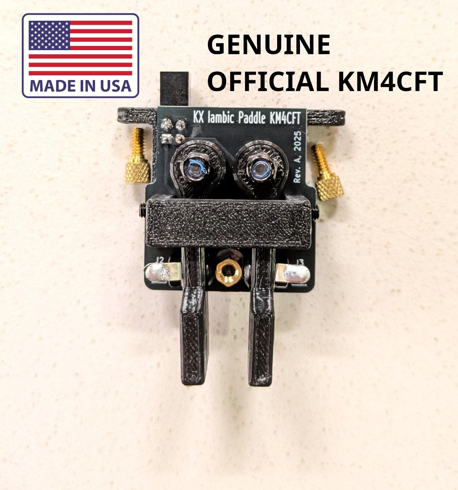 Paddle for Elecraft KX2 and KX3 QRP radio Morse CW Iambic kit, GENUINE by KM4CFT