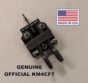 Paddle for Elecraft KH1 QRP radio, Morse CW iambic kit, GENUINE made by KM4CFT