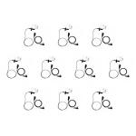 Bommeow 10 Pack BCT15-M1 Earpiece w/Mic Compatible with Motorola CP200D CP100D R2 DEP450 BPR40D CP200 CP185 BPR40 Yaesu FT-65 FT-25 FT-4X/V XiR P3688