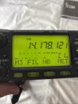 Icom IC-706MKIIG Ham Radio Transceiver, 100W, HF/VHF/UHF W/manual & HM- 103 Mic