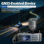 OMIZN UHF/4G Transceiver Mobile Radio Unlimited Range Dual Band 35W Android Car Radio Zello Repeater GPS