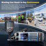 OMIZN UHF/4G Transceiver Mobile Radio Unlimited Range Dual Band 35W Android Car Radio Zello Repeater GPS