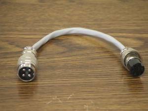 Cobra 4 Pin Round To Alinco 8 Pin Round Mic Adapter #12A