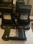 Icom Desktop 6 Port Multi-Charger Unit w/6 Hand-held Radios - 2 Ext Chargers Lot