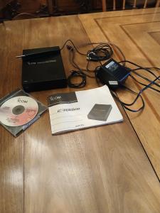 Icom IC-PCR1500 Communications Receiver, Transformer, CD, Antenna And Cables