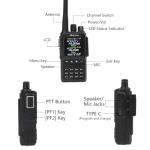 DMR Radio Handheld AT-D168UV Portable Ham Radio with VHF/UHF Dual Band, Long Range, APRS, Digital & Analog Mode, Rechargeable Ham Radio, Clear Audio, Easy Programming & Secure Encryption