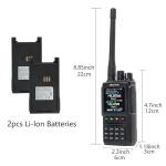 DMR Radio Handheld AT-D168UV Portable Ham Radio with VHF/UHF Dual Band, Long Range, APRS, Digital & Analog Mode, Rechargeable Ham Radio, Clear Audio, Easy Programming & Secure Encryption