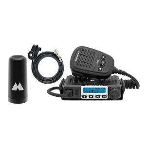 Midland® – MXT115VP3-15 Watt GMRS MicroMobile® Two-Way Radio - Off Roading Outdoor Farm - Extended 3dB gain Universal Lip Mount Antenna Dustproof Noise-Canceling Microphone - 8 Repeater Channels