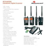 Uniden Bearcat BCD160DN Handheld Digital Scanner, Exclusive Features, Band Scope Rapid System/Channel Number Tagging, Narrow-Band Reception, and Search Features to Detect Signals Faster Than Ever