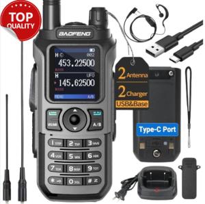 Digital Handheld Radio Scanner Fire Police VHF FM EMS Ham 2 Way Transceiver Dual