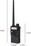 Digital Handheld Radio Scanner Fire Police VHF FM EMS Ham 2 Way Transceiver Dual