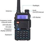 Digital Handheld Radio Scanner Fire Police VHF FM EMS Ham 2 Way Transceiver