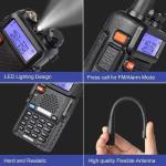 Digital Handheld Radio Scanner Fire Police VHF FM EMS Ham 2 Way Transceiver Dual