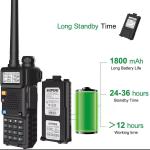 Digital Handheld Radio Scanner Fire Police VHF FM EMS Ham 2 Way Transceiver Dual