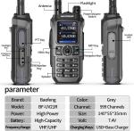 Digital Handheld Radio Scanner Fire Police VHF FM EMS Ham 2 Way Transceiver Dual