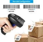 2.4Ghz Wireless Barcode Scanner USB Cordless 1D 2D Laser Barcode Reader Handhold