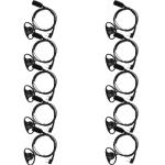 Retevis Hands Free Walkie Talkie Earpiece with Mic, VOX, 2 Pin, for RT22 RT21 H-777 RT68 H777H RT27, Compatible with Pxton Baofeng BF-888S BF-T26 Kenwood Walkie Talkie, 2 Way Radio Earpiece(10 Pack)