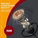 Retevis Hands Free Walkie Talkie Earpiece with Mic, VOX, 2 Pin, for RT22 RT21 H-777 RT68 H777H RT27, Compatible with Pxton Baofeng BF-888S BF-T26 Kenwood Walkie Talkie, 2 Way Radio Earpiece(10 Pack)