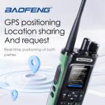 2PCS BAOFENG UV-32 GPS Walkie Talkie 10W Bluetooth Programming Multi Band Radio