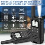 Baofeng F22 Two-Way FRS Radio Walkie Talkie VOX USB-C Flashlight 1400mAh 2 Pack