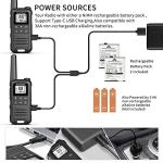 Baofeng F22 Two-Way FRS Radio Walkie Talkie VOX USB-C Flashlight 1400mAh 2 Pack
