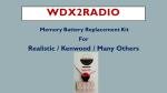 Memory Battery Replacement Kit - Universal - Realistic Kenwood Alinco & more