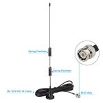 Bingfu VHF UHF Ham Amateur Radio Police Scanner Antenna Magnetic Base BNC Male Antenna Compatible with Uniden Bearcat Whistler Shack Police Scanner Radio