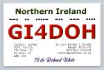 Ham Radio QSL GI4DOH Northern Ireland 2011 Elecraft K3 CW 12m Band