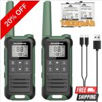Baofeng F22 Long Range Two-Way FRS Ham Radio Walkie Talkie 22CH VOX - 2 Pack