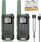 Baofeng F22 Long Range Two-Way FRS Ham Radio Walkie Talkie 22CH VOX - 2 Pack