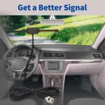 Bingfu VHF UHF Car Truck Police Scanner Adhesive Mount Antenna Vehicle Mobile Ham Amateur Radio BNC Male Dipole Antenna Compatible with Uniden Bearcat Whistler Shack Radio Scanner