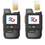 LUOTWO V1-280 2 Pack Global Walkie Talkie Unlimited Range 5G Walkie Talkies Global Walkie Talkies Lifetime POC Radio Two Way Radios with SIM Card 8000mAh Intercom 5000KM Lifetime Use Without Renewal