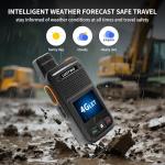 LUOTWO W500 2 Pack Global Walkie Talkie Unlimited Range with SIM Card 4G Walkie Talkie Long Range POC Radio Two Way Radios for Adults LTE 8000mAh Intercom 5000KM